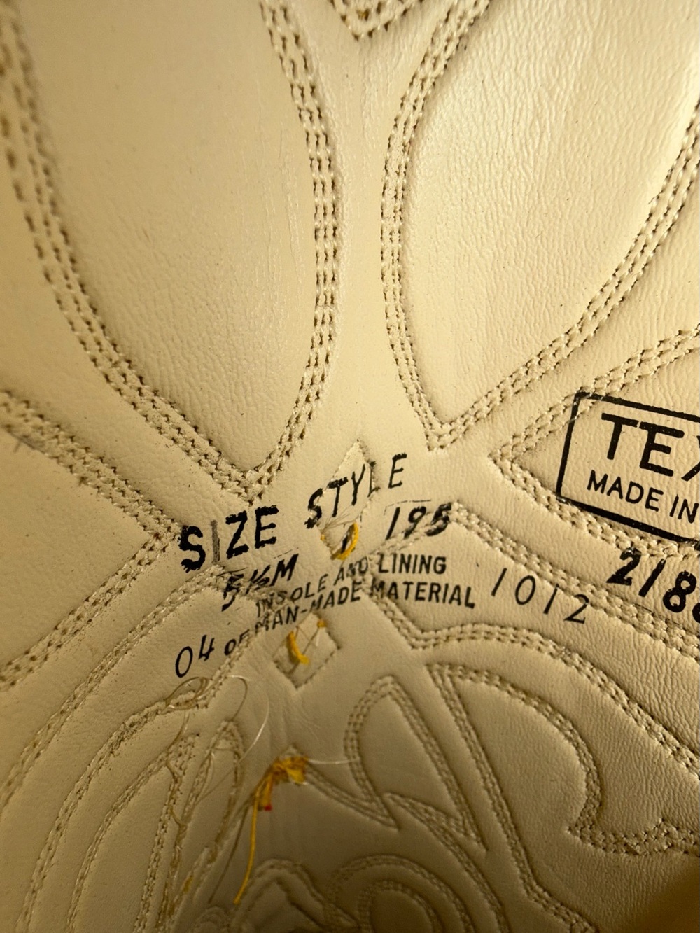 Texas Vintage Women's Low Heel Embroidered Boot Size 5.5 #267023 - Picture 12 of 13